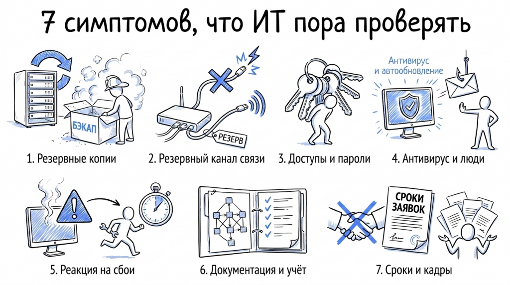 7 зон проверки ИТ-инфраструктуры